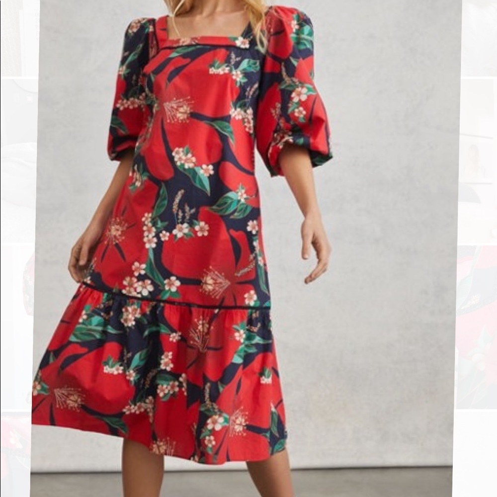 Farm Rio Jamila Midi Dress